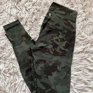 lululemon high rise align pant 28” CAMO